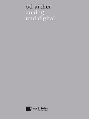 cover image of analog und digital